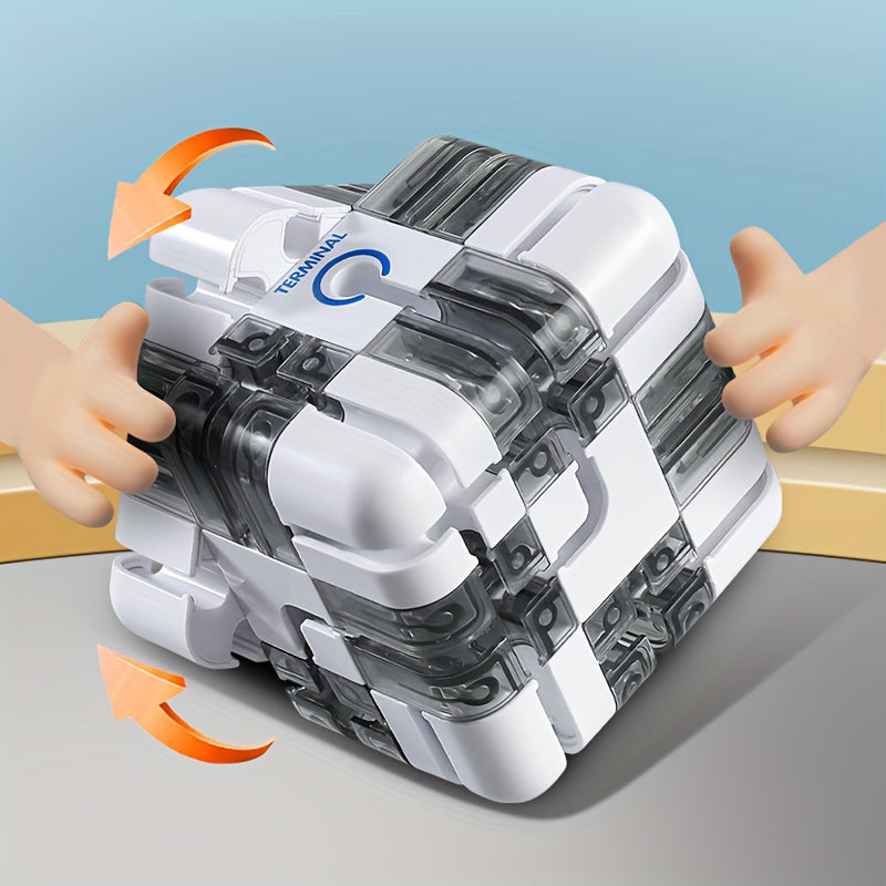 Puzzel Doolhof Kubus | 3D Magische Doolhof Breinbreker, Educatief Speelgoed voor Kinderen & Volwassenen, Uitdagend Spel en Kerstcadeau