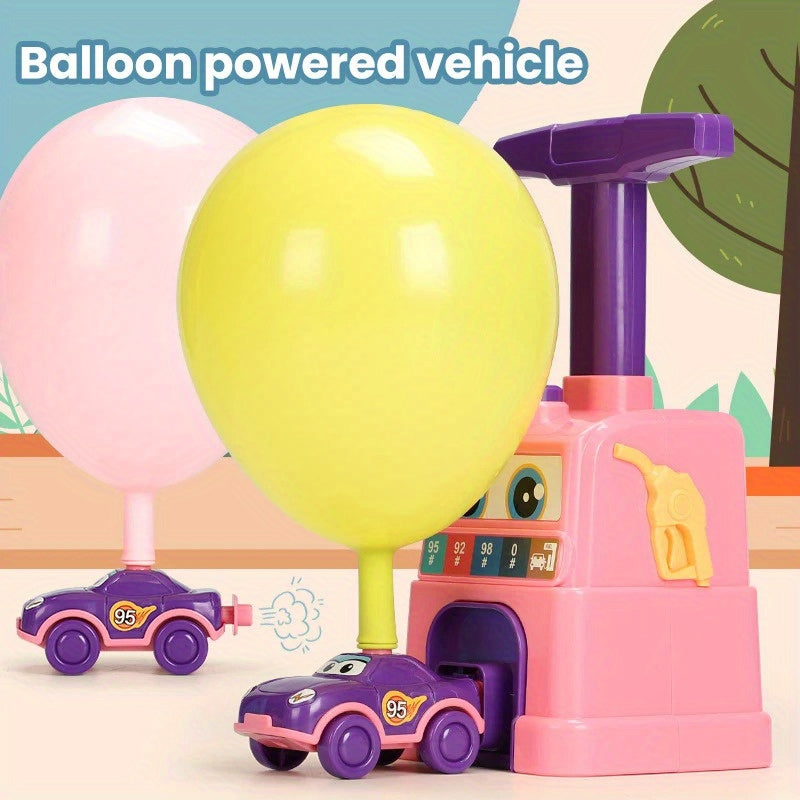 Ballon Auto Speelgoed Kinderen – Handmatig Opblaasbare Auto met Ballonnen | Educatief Cadeau & Feest Accessoire