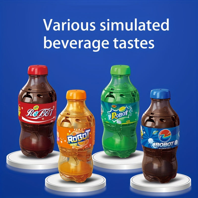 Transformeerbare Frisdrankblik Robot | Interactief Speelgoedfiguur | Duurzaam ABS | Tafeldisplay Robot voor Kinderen 14+ Jaar