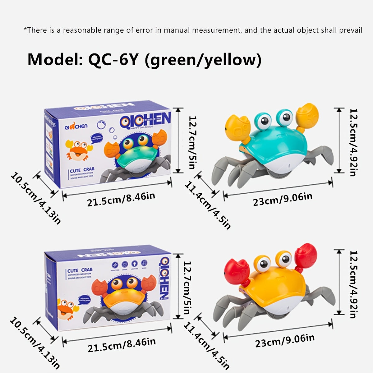 Interactieve Krab Speelgoed | Muziek, Licht & USB Oplaadbaar – Voor Jongens & Meisjes