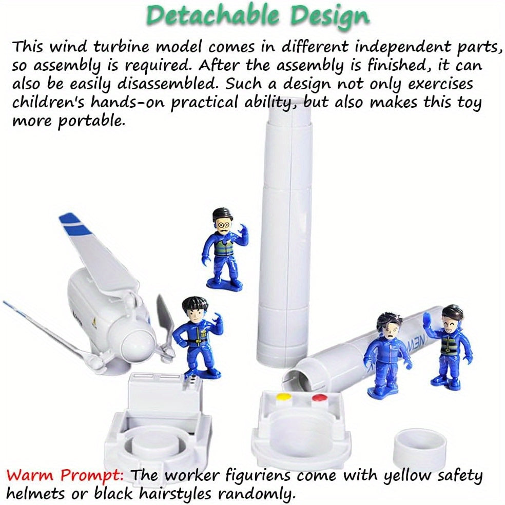Windturbine Model Speelgoed | Groot Windmolen Wetenschappelijk DIY Bouwpakket – Educatief & Creatief