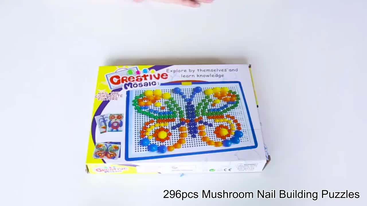 Paddenstoel Peg Puzzel Set | Stimuleert Creativiteit & Cognitie – Ouderkind Activiteit, School & Feestcadeau