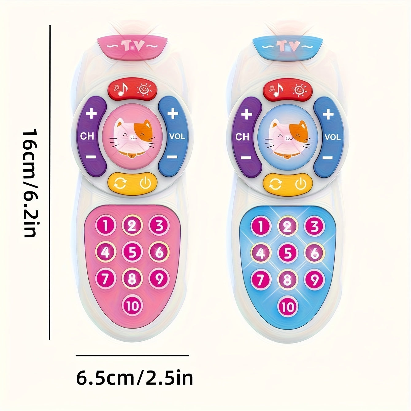 Muzikale Afstandsbediening Speelgoed voor Peuters vanaf 18 Maanden - Educatief Muziekinstrument voor Baby, Jongens en Meisjes - De Perfecte Afleiding van Je Eigen Telefoon