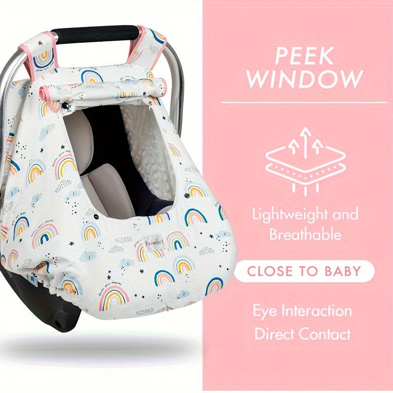 Warme Autostoelhoes Baby Winter - 3-in-1 Minky Hoes Maxi Cosi - Ademende Autostoel Cover Pasgeboren Jongens en Meisjes