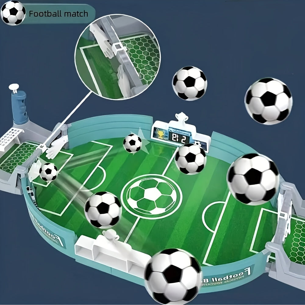 Interactief Tafelvoetbal Spel voor Kinderen met 2/4/6 Ballen - Educatief Sport Tafel Speelgoed voor Kinderen van 3-6 Jaar, Ideaal voor Kerst, Halloween en Dankzegging Cadeaus