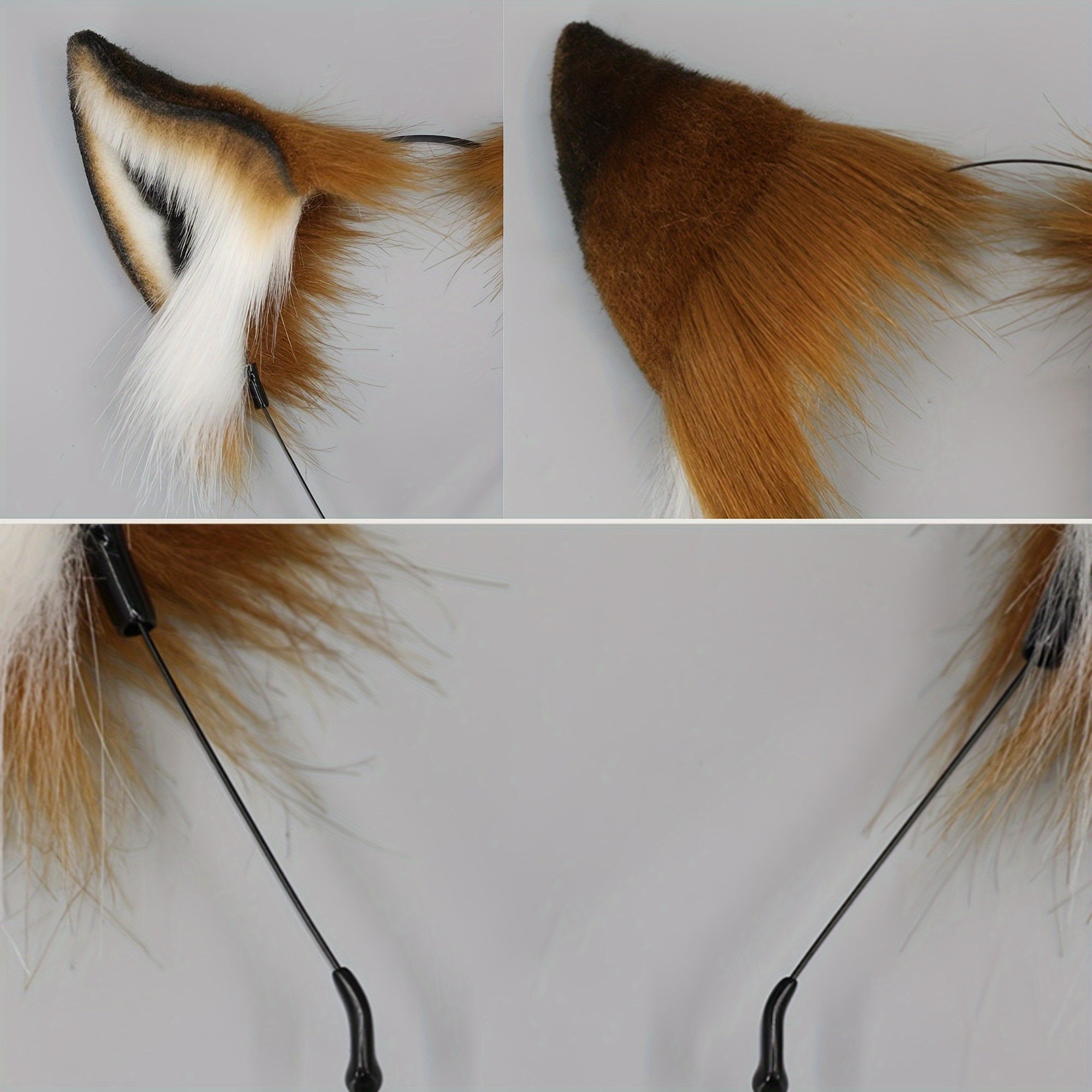Pluizige Vossen Oren Haarband | Realistisch dierlijk haaraccessoire voor cosplay en Halloween
