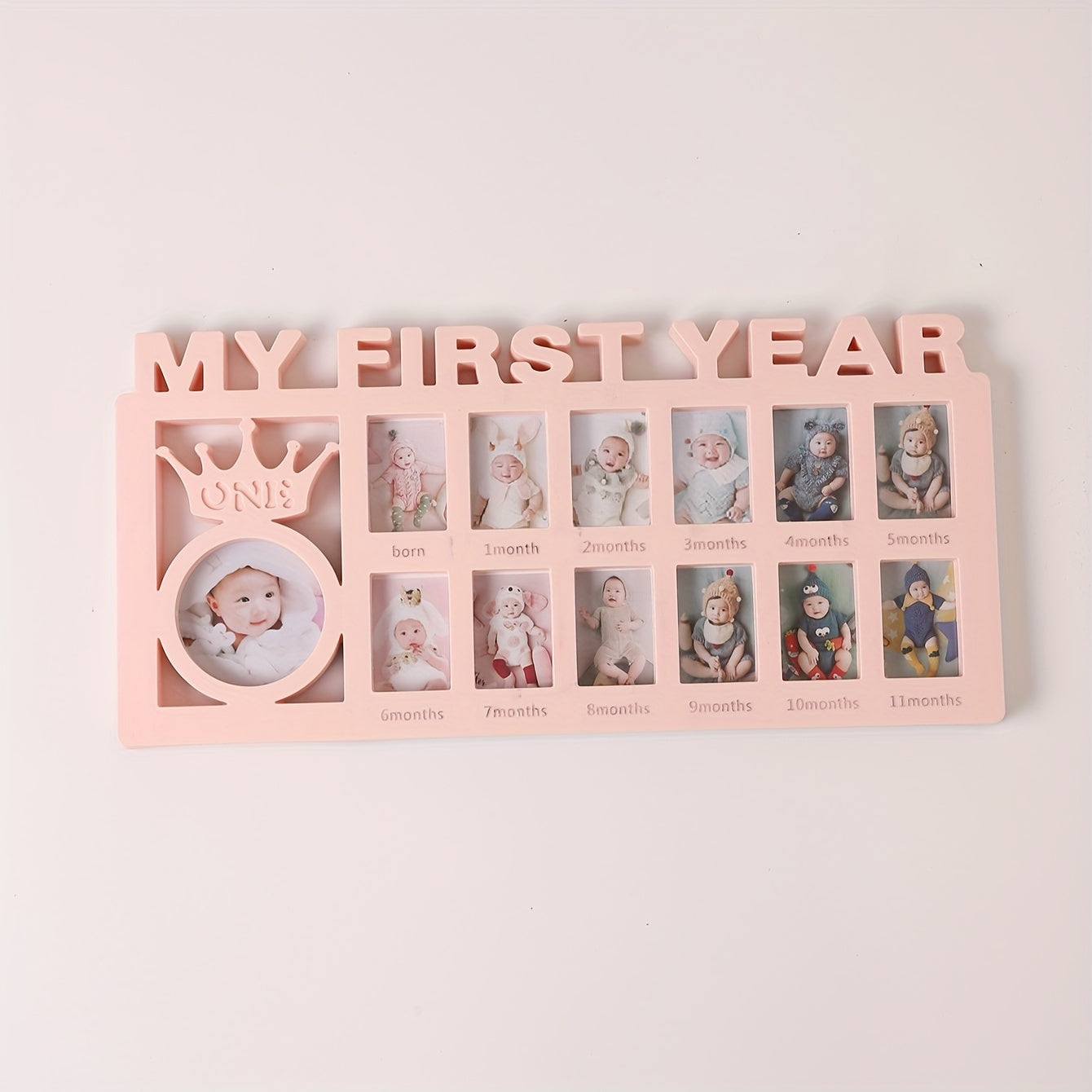 Herinneringenbewaarlijst Fotolijst - Gepersonaliseerd Doe-Het-Zelf Tafelblad Display voor Herinneringen aan je Pasgeboren Baby met Makkelijk Foto-invoeg Geschenkidee