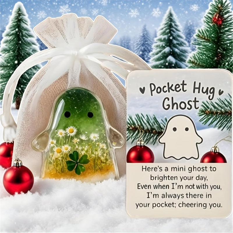 Spookje pocket hug kaart | Halloween steun & gift