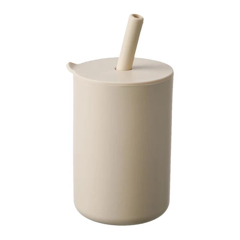 150ml Baby Rietje Mok 5oz Kind Drinkmok Silicone Leren Mok voor Baby en Kind Draagbaar en Handig Voeden Mok