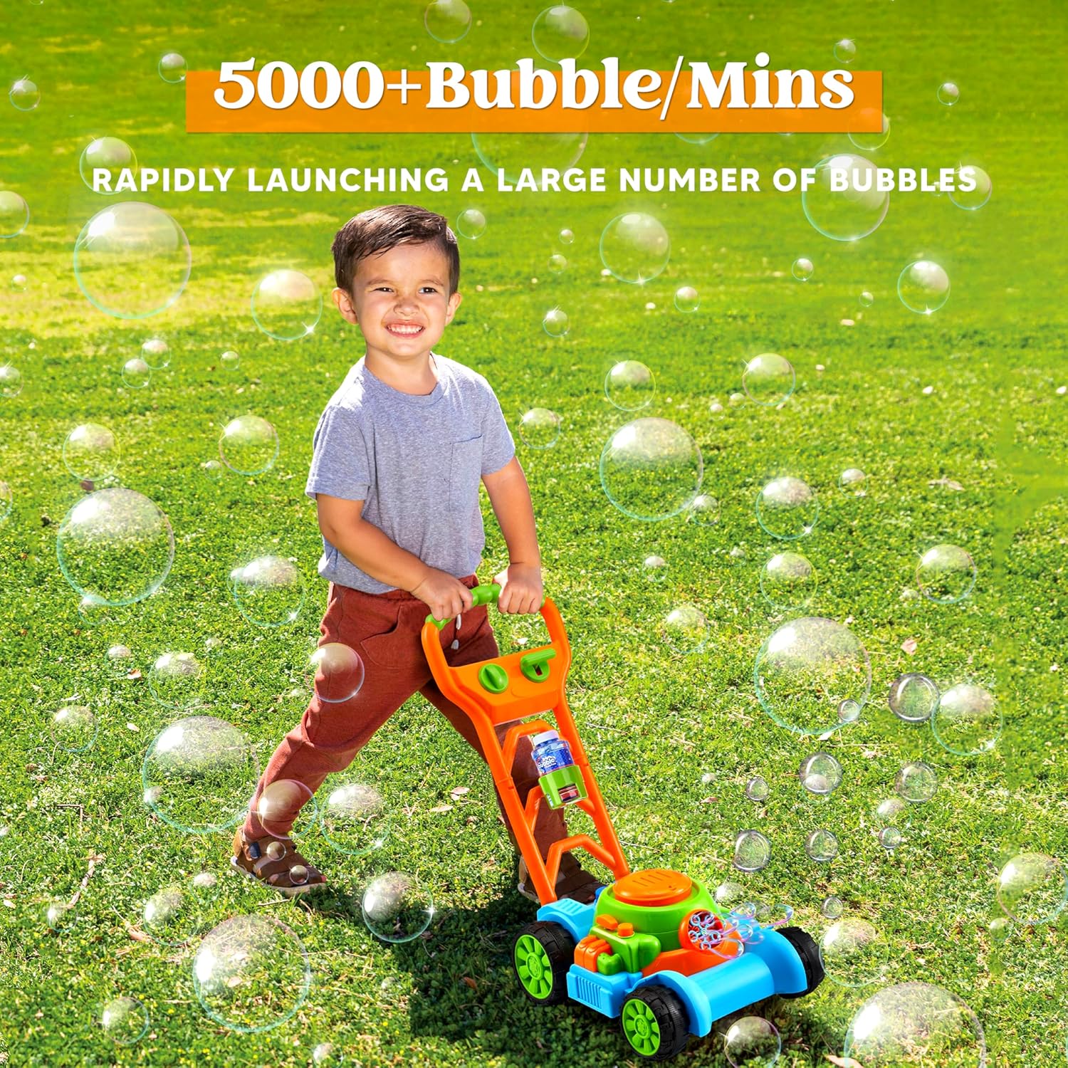 Bubble Grasmaaier voor Peuters | Bubbelmachine voor Buiten Speelgoed voor Peuters en Kleuters