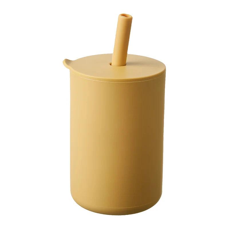 150ml Baby Rietje Mok 5oz Kind Drinkmok Silicone Leren Mok voor Baby en Kind Draagbaar en Handig Voeden Mok