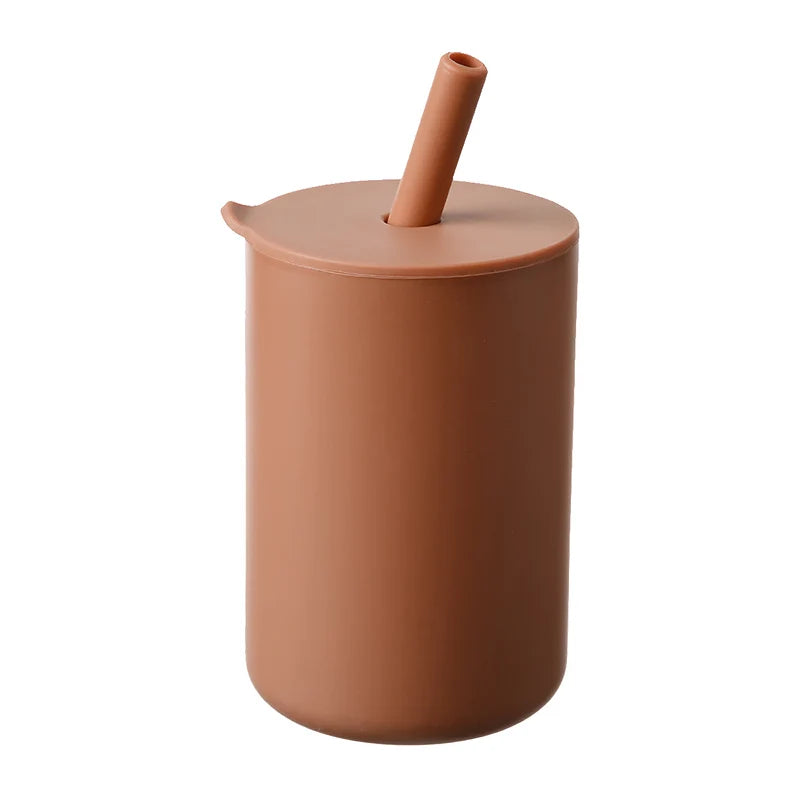 150ml Baby Rietje Mok 5oz Kind Drinkmok Silicone Leren Mok voor Baby en Kind Draagbaar en Handig Voeden Mok