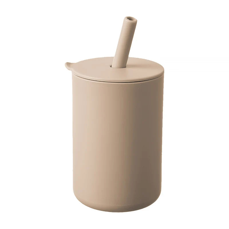 150ml Baby Rietje Mok 5oz Kind Drinkmok Silicone Leren Mok voor Baby en Kind Draagbaar en Handig Voeden Mok