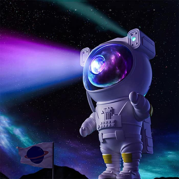 AstronautLamp, un proiettore notturno con effetto galassia e luce a LED