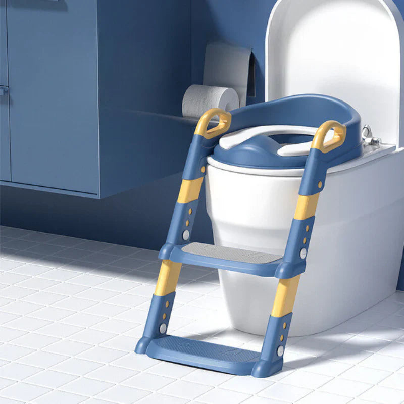 Verstelbare Toiletzitting Pad | Potty Training Zitting met Stapladder met Grip Handvatten voor Peuters