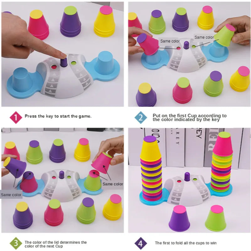 Stapelbekers Educatief Spel | Concentratie & Logica Training