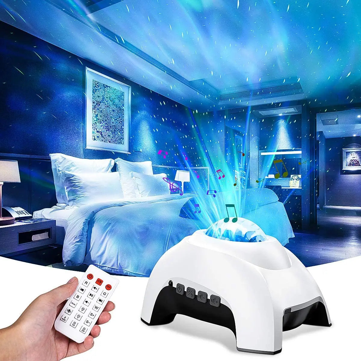 Aurora Nachtlamp met Bluetooth | Noorderlicht & sterrenprojector