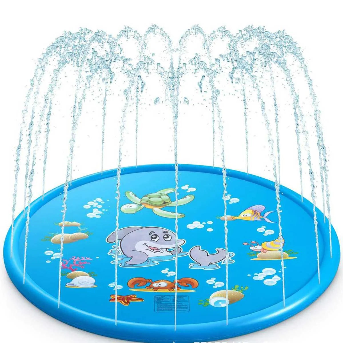 Spray Mat voor Kinderen | 100/170cm Strand Opblaasbaar Water Speelmat, Zwembad Speelgoed voor Buiten