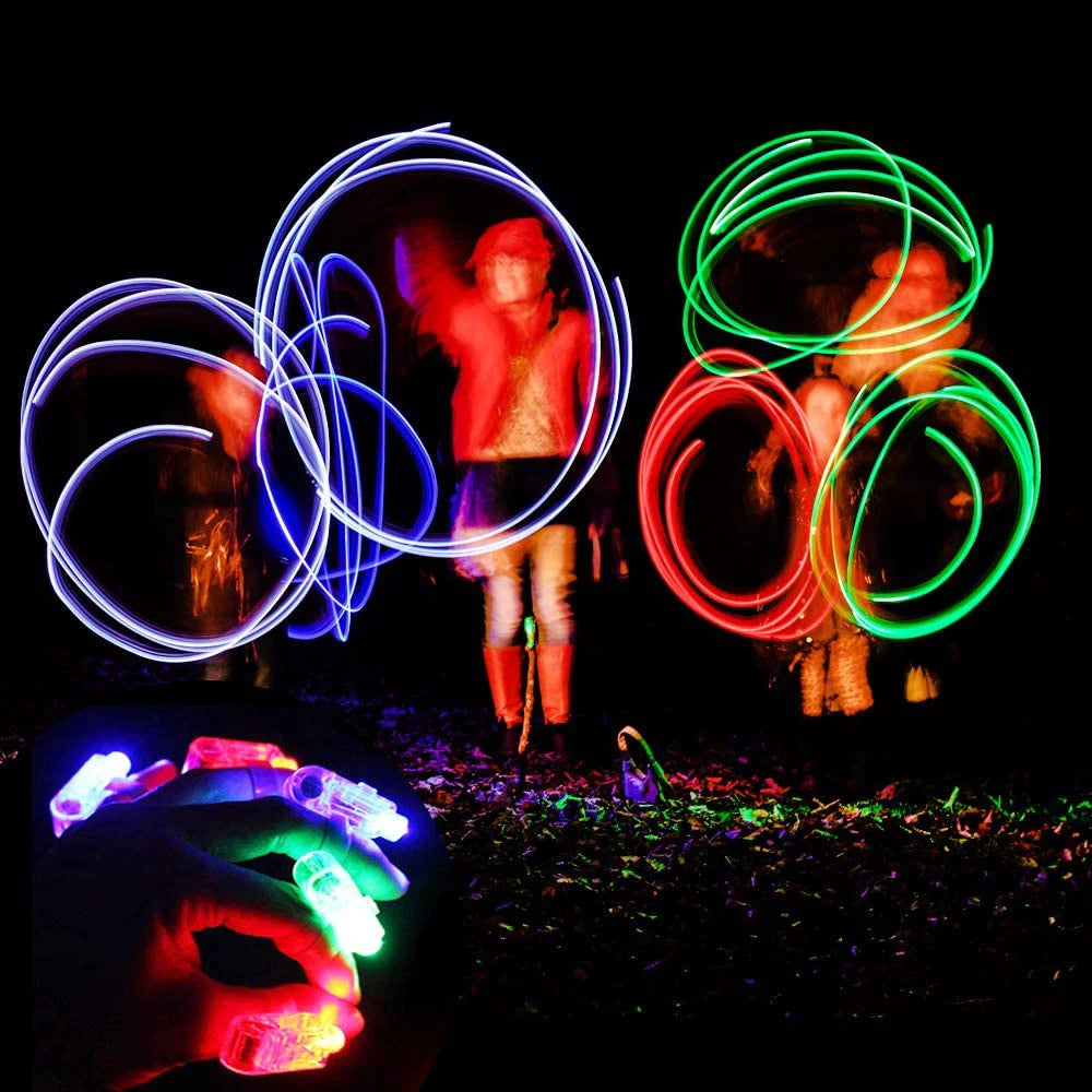 10 Stuks LED Vingerlampen | Oplichtende Ringen voor Kinderen & Volwassenen, Feestartikelen voor Feest & Vakantie
