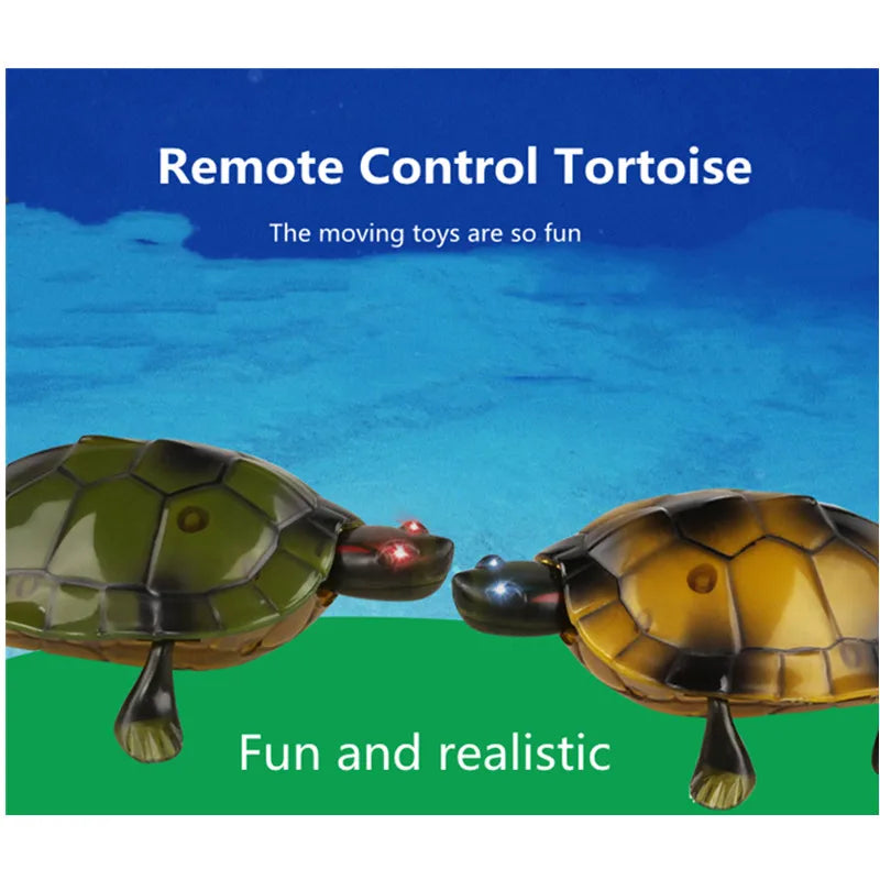 Grappige Grap Dierenhuisdier | Hoog Gesimuleerd Geluid Licht Lopende Schildpad Robot | RC Schildpad Dier Speelgoed Cadeau