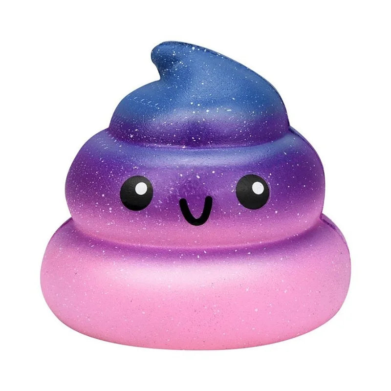 Luxe Galaxy Poo Squishy | Zachte Geurige Knijpstress Speelgoed, Langzaam Rijzend PU Antistress Reliever (776 CM)