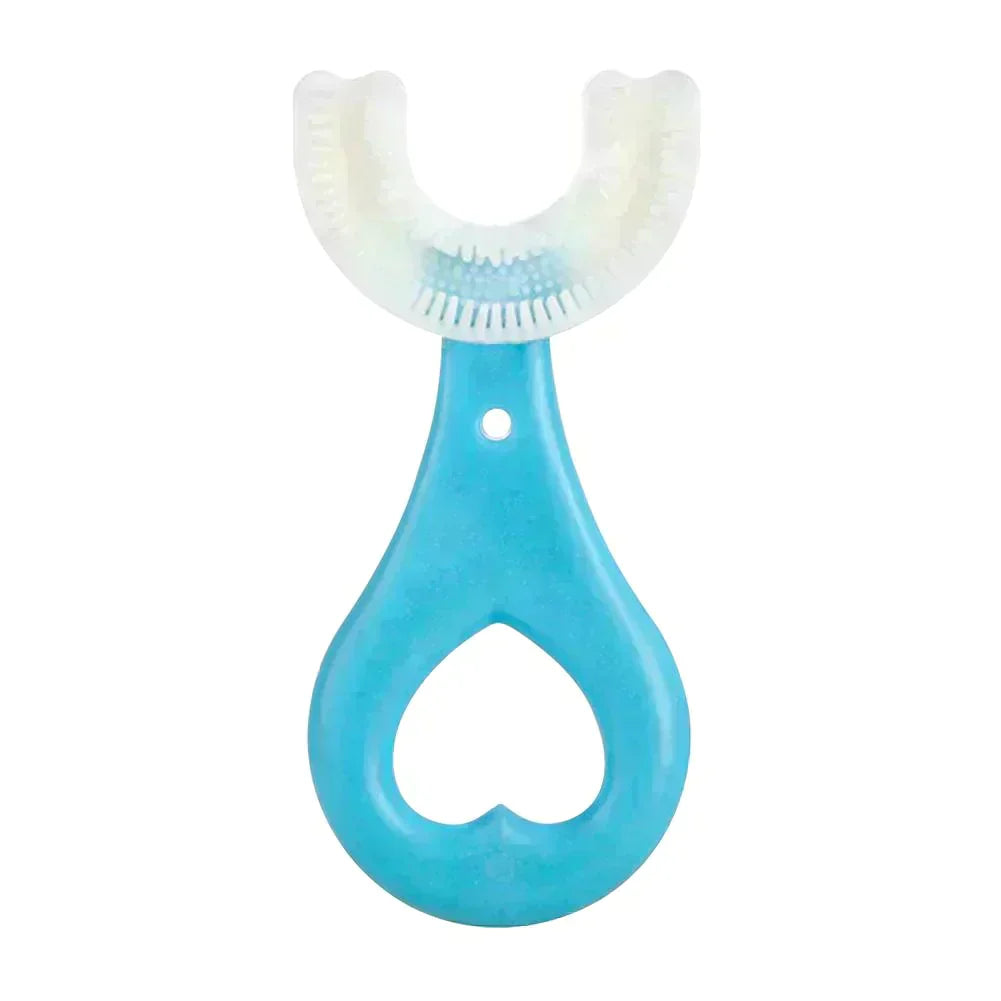 U-vormige kindertandenborstel - 360° zachte borstel van siliconen voor kinderen