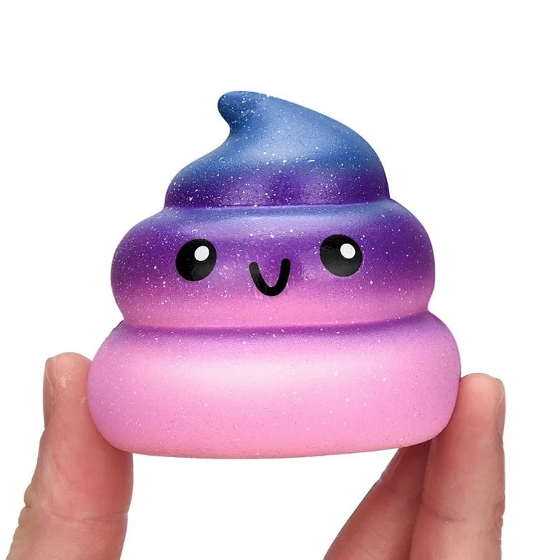 Luxe Galaxy Poo Squishy | Zachte Geurige Knijpstress Speelgoed, Langzaam Rijzend PU Antistress Reliever (776 CM)