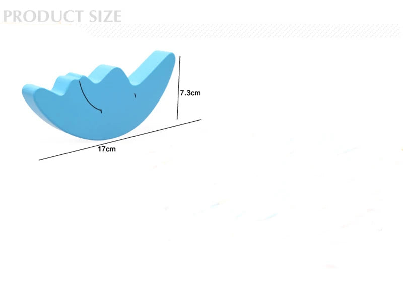 Montessori Houten Maan Balansspel | Educatief Evenwichtsspel voor Kinderen