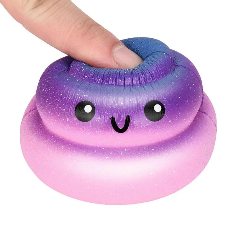 Luxe Galaxy Poo Squishy | Zachte Geurige Knijpstress Speelgoed, Langzaam Rijzend PU Antistress Reliever (776 CM)