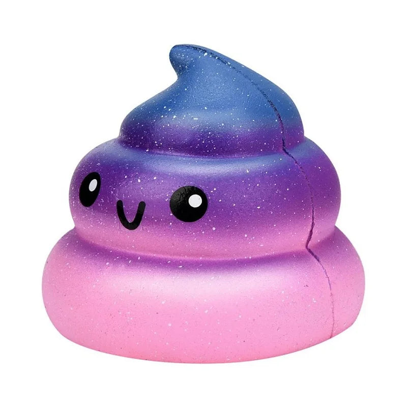 Luxe Galaxy Poo Squishy | Zachte Geurige Knijpstress Speelgoed, Langzaam Rijzend PU Antistress Reliever (776 CM)