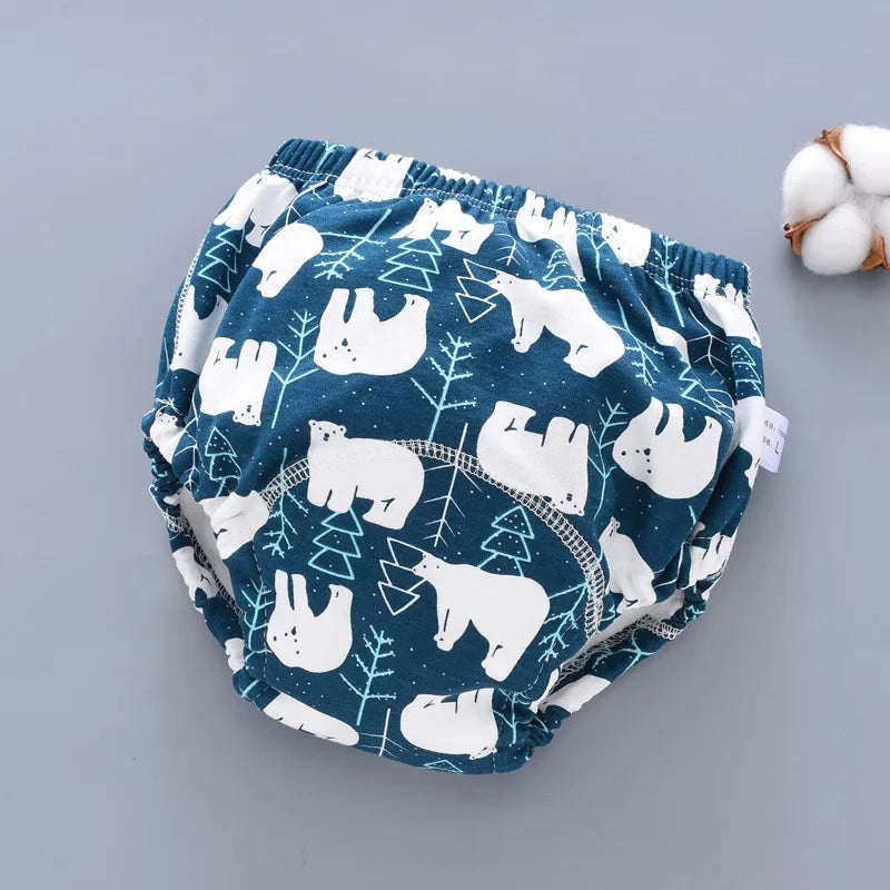 Herbruikbare Trainingsbroekjes | Comfortabele katoenen luiers voor baby’s – geen speelgoed