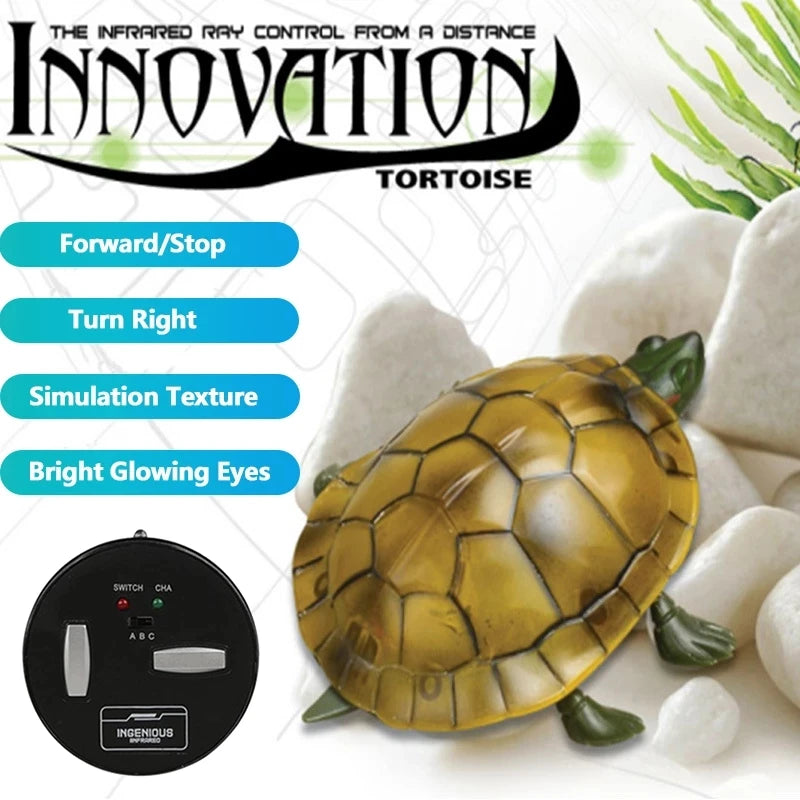 Grappige Grap Dierenhuisdier | Hoog Gesimuleerd Geluid Licht Lopende Schildpad Robot | RC Schildpad Dier Speelgoed Cadeau