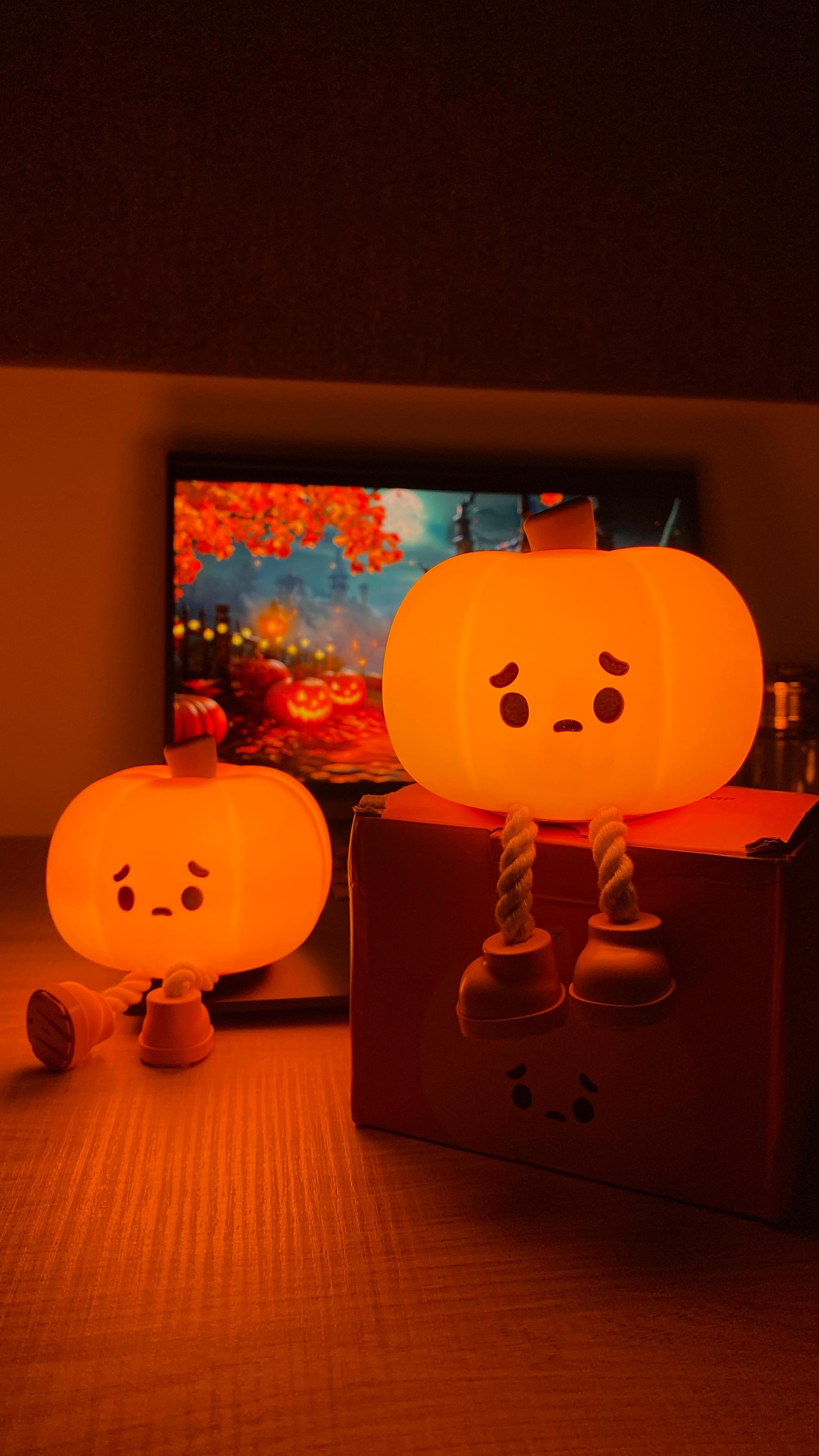 Halloween Pompoen Nachtlampje | Dimbare Kinderkamer LED Lamp Decoraties