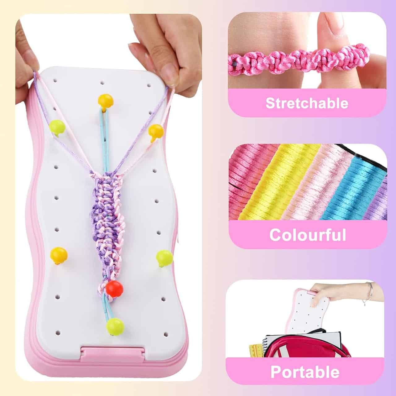 KnitFun Armband Brei Kit voor Kinderen | Creatief DIY Speelgoed | Armbanden Maken