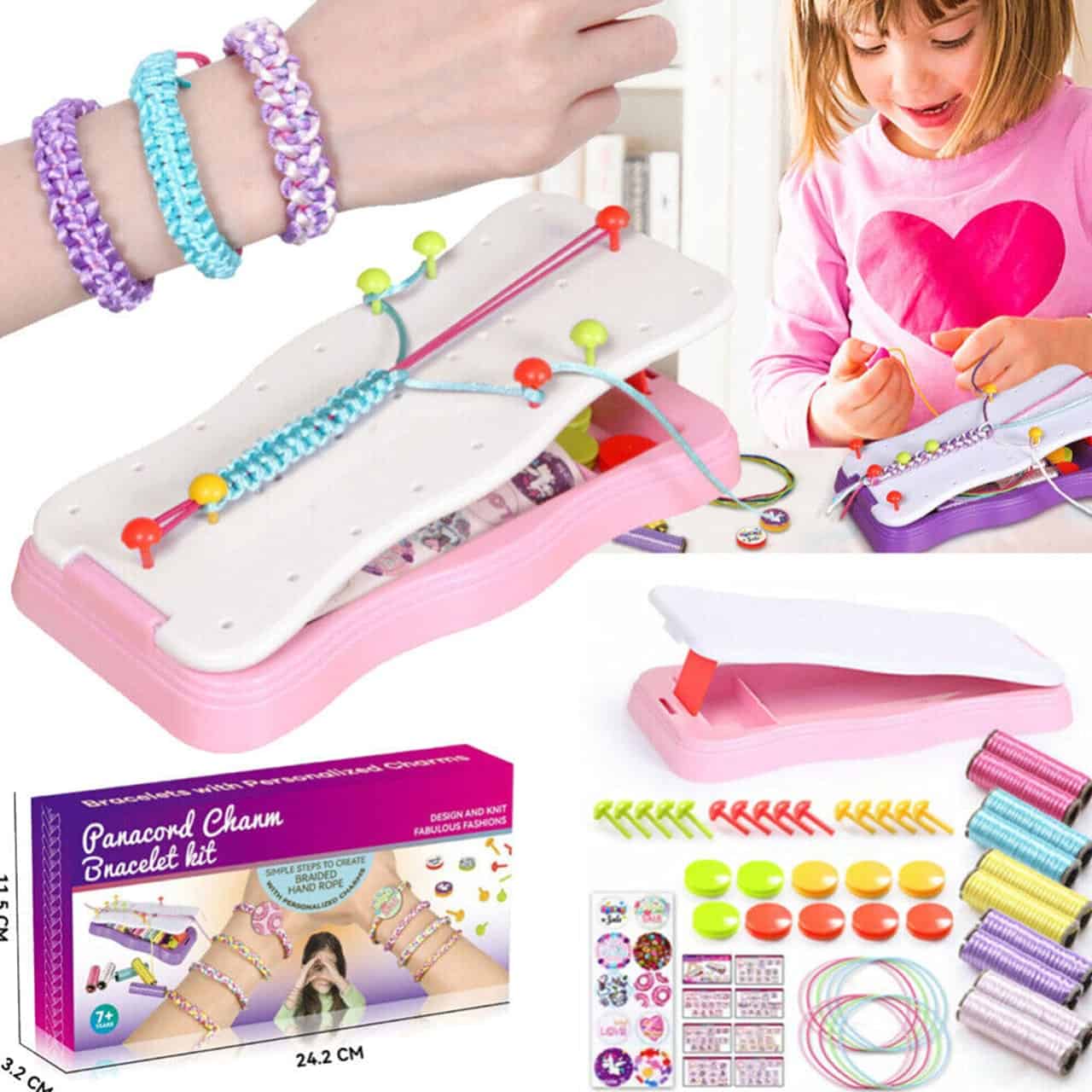 KnitFun Armband Brei Kit voor Kinderen | Creatief DIY Speelgoed | Armbanden Maken