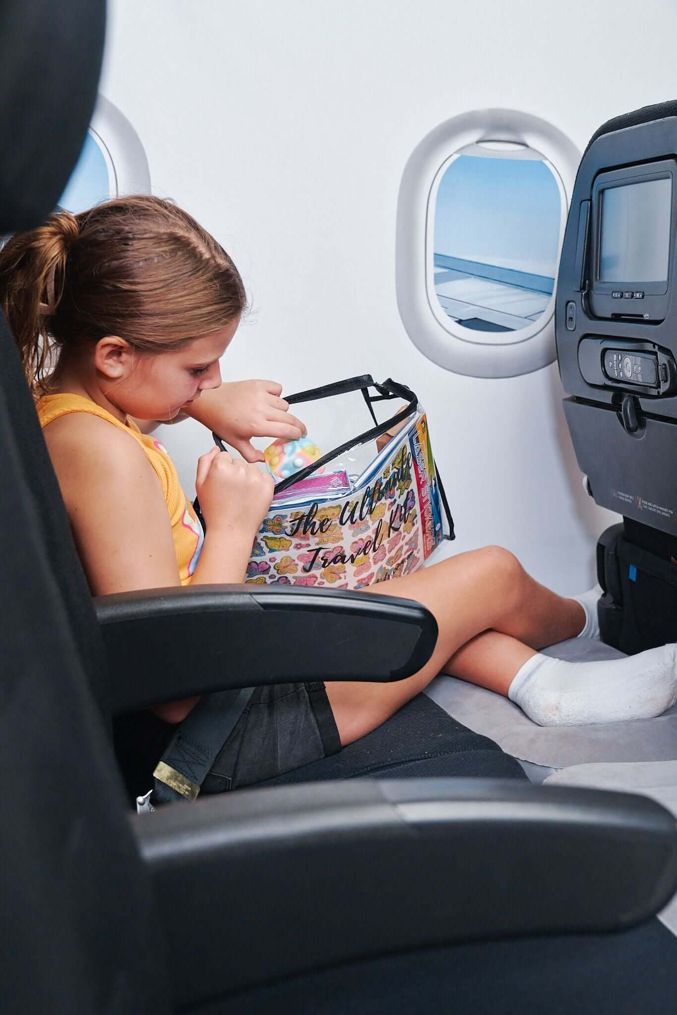 CloudNest Reiskussen voor Kinderen – Opblaasbare neksupport voor vliegtuig en auto