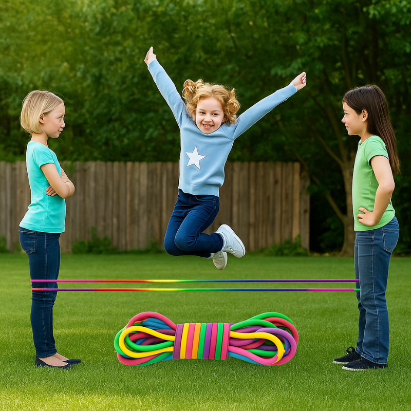 Rekbare Regenboog Touw voor Klassiek Speelplezier