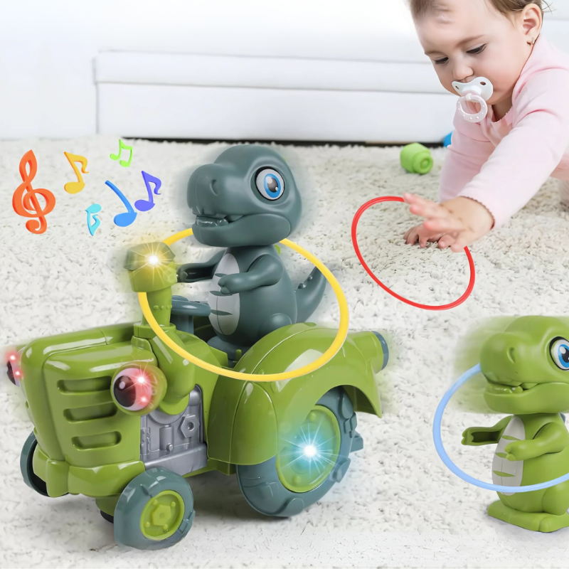 Interactieve Kruipende Dinosaurus met Muziek en Lichten