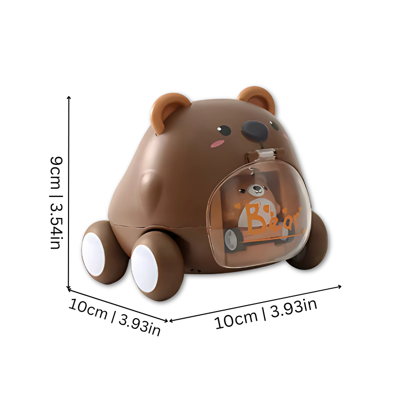 Dierenvormige raceauto voor speelplezier