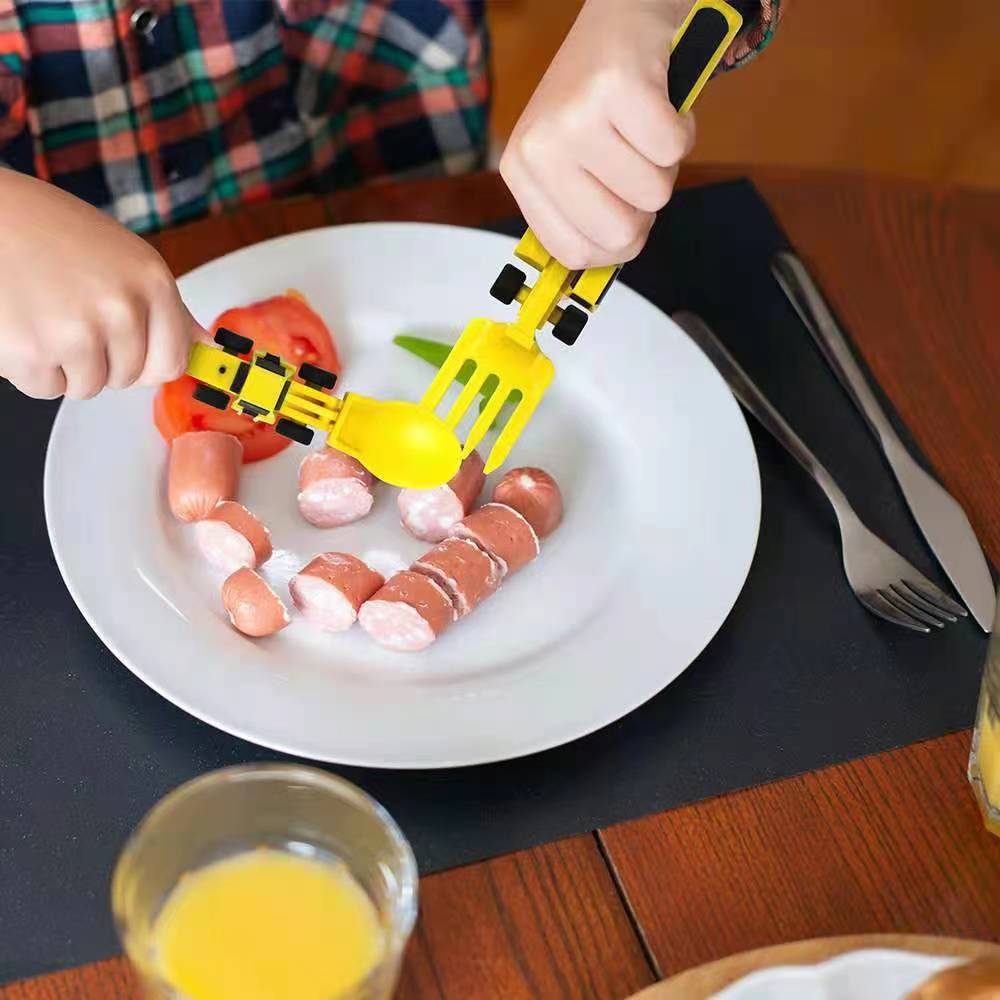 BuildBites Bouwbestek – Educatief en speels bestek voor kinderen tijdens het eten