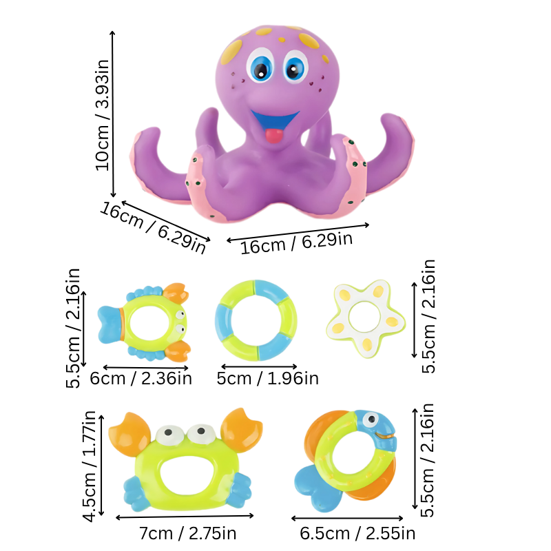 OctoDrijver | Drijvend badspeelgoed voor spetterplezier en zintuiglijke prikkeling