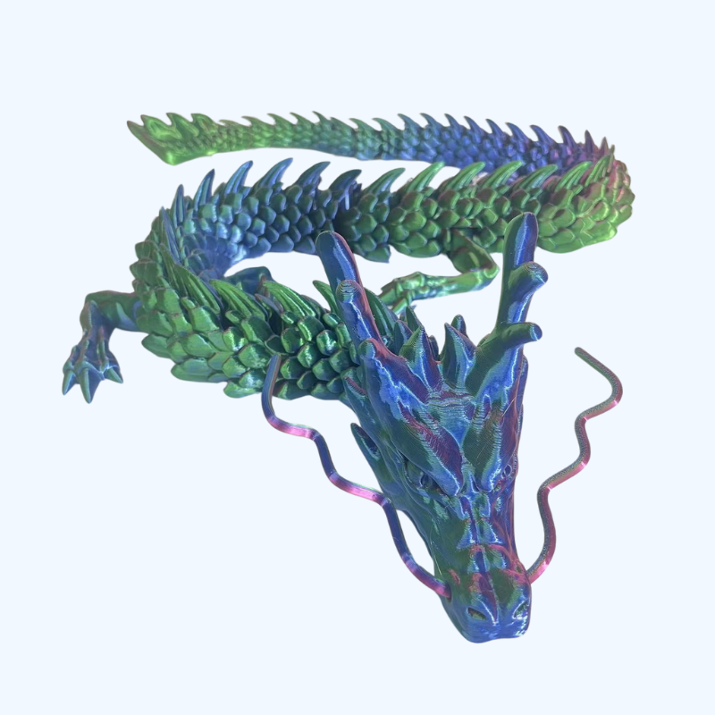 Grote 3D Drakenfiguur 35,43" - Gedetailleerd, Verzamelbare Hars Decoratie - Perfect Cadeau voor Kerst, Halloween, Thanksgiving & Pasen