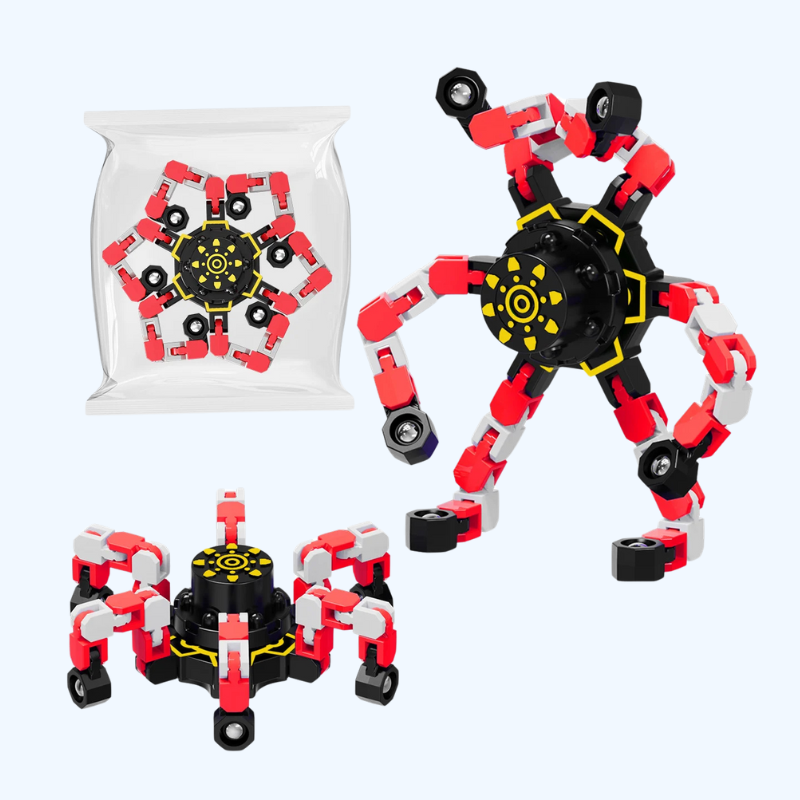 Stressverlichting sensorische gyroscoop | Antistress transformerende handspinner speelgoed voor kinderen en volwassenen