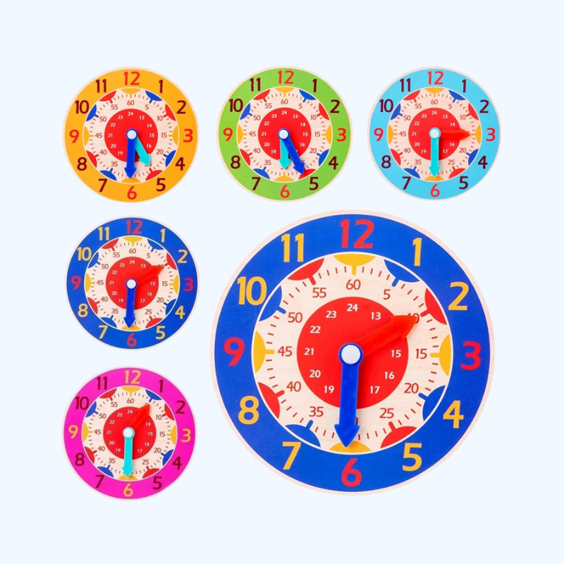 Montessori Houten Klok Speelgoed - Tijd Leren voor Kinderen