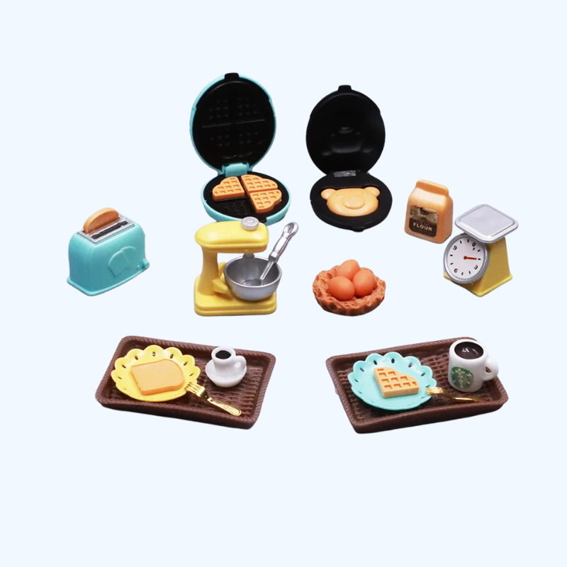 DIY Miniatuur Poppenhuis Keuken | Inclusief Mixer, Oven en Elektronische Accessoires