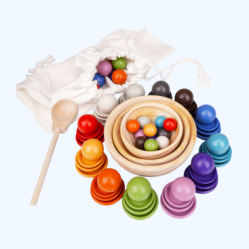 Kleurensorteer Balspeelgoed | Educatief Motoriekspel voor Kinderen (3-6 Jaar)