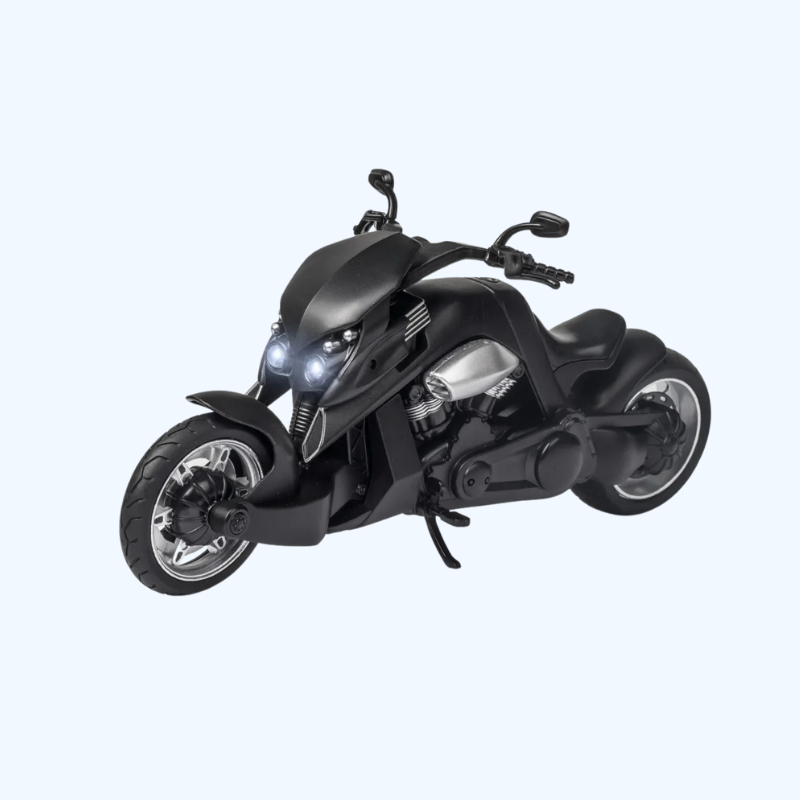 1/12 schaal model auto Tyrannosaurus Rex - Drukgegoten speelgoed met licht en geluid, motor voor volwassenen en cadeaus