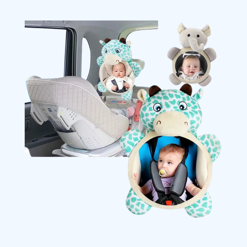 Baby Autospiegel | Veiligheidsautospiegel voor Achteruitkijk, Breukvrij & Breed Beeld, Perfect voor Kinderzitjes