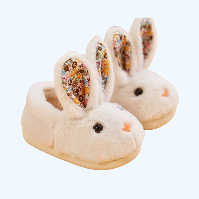 Meisjes Anti-slip Warme Pantoffels | Modieuze Kleurcombinatie, Comfortabele Katoenen Sloffen voor Herfst & Winter