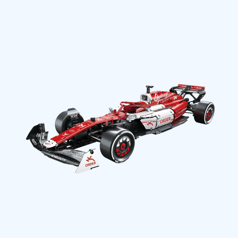1768-delige 1:8 F1 Raceauto Bouwset | MOC Bouwblokken, Coole Verzamelmodel Auto, Perfect Kerstcadeau